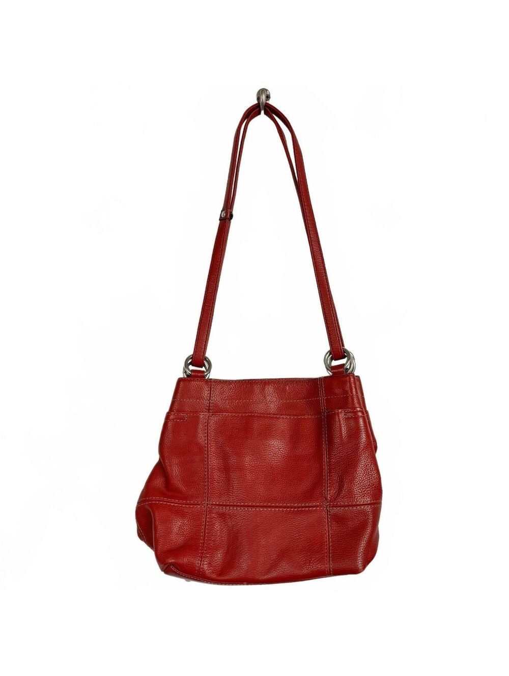 TIGNANELLO Red crossbody bag silver hardware